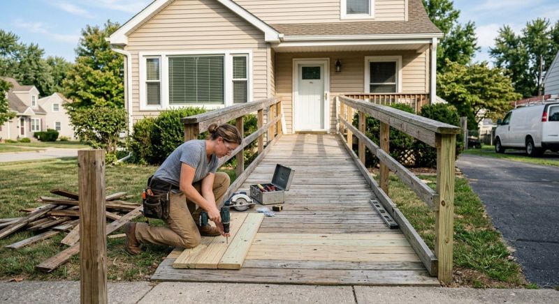 Entrance Ramp Installation in Kansas City, KS