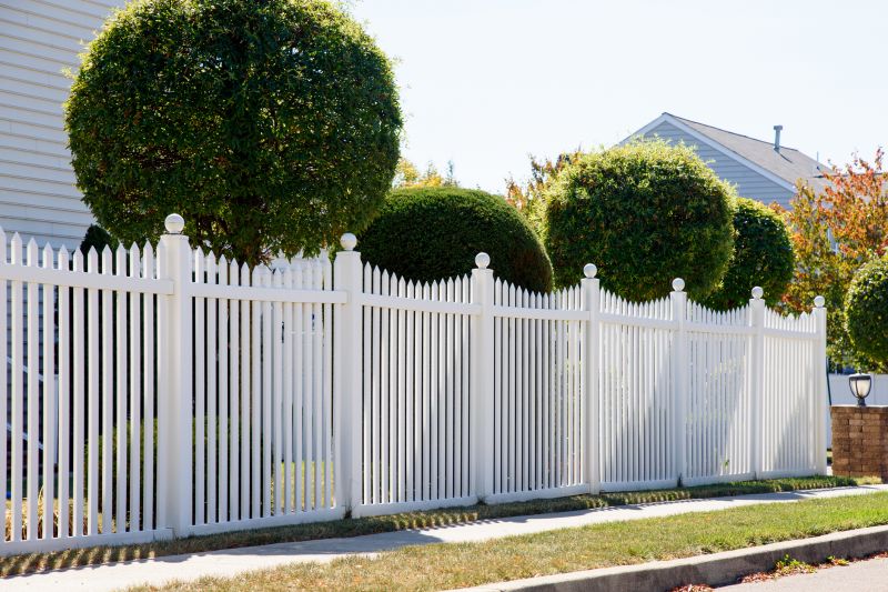 White Vinyl Fence Installation