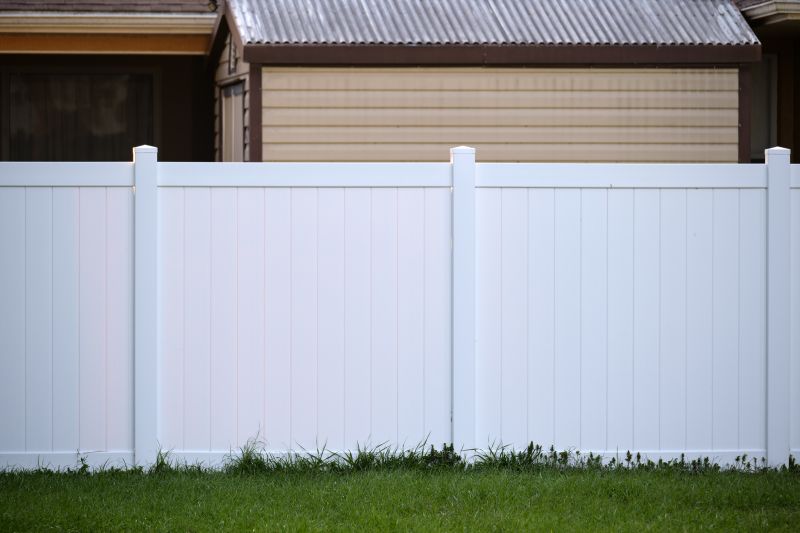 White Vinyl Fence Installation