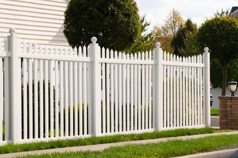 White Vinyl Fence Installation