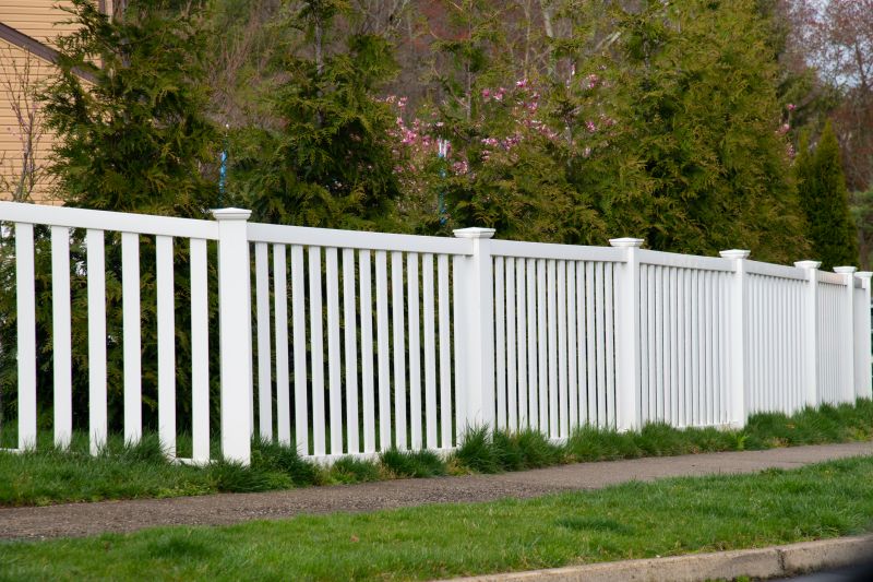White Vinyl Fence Installation