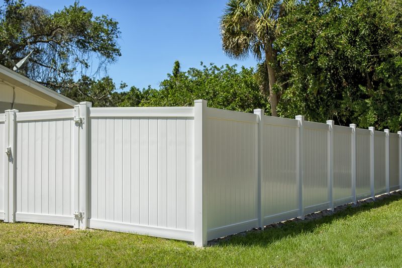 White Vinyl Fence Installation